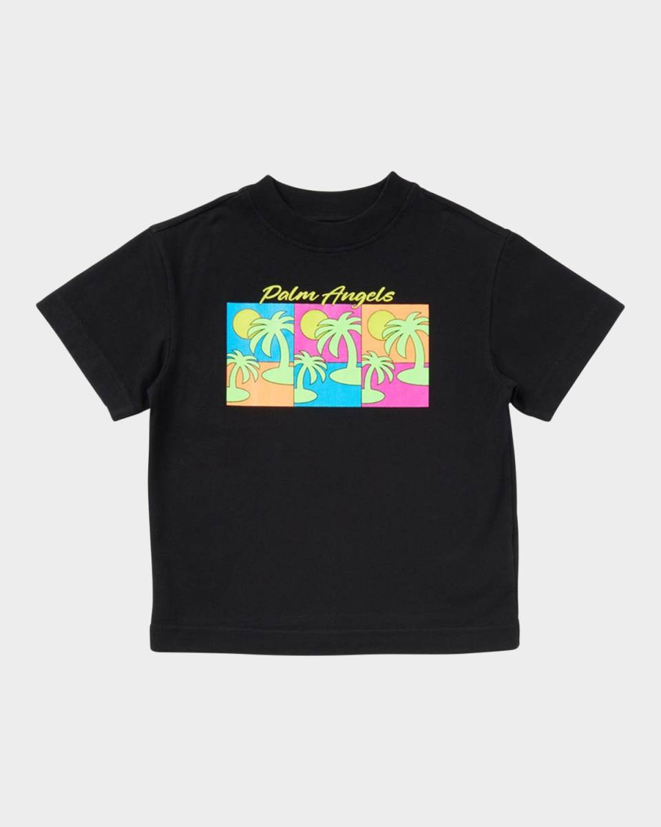 Boy's Triple Palm-Tree Graphic T-Shirt, Size